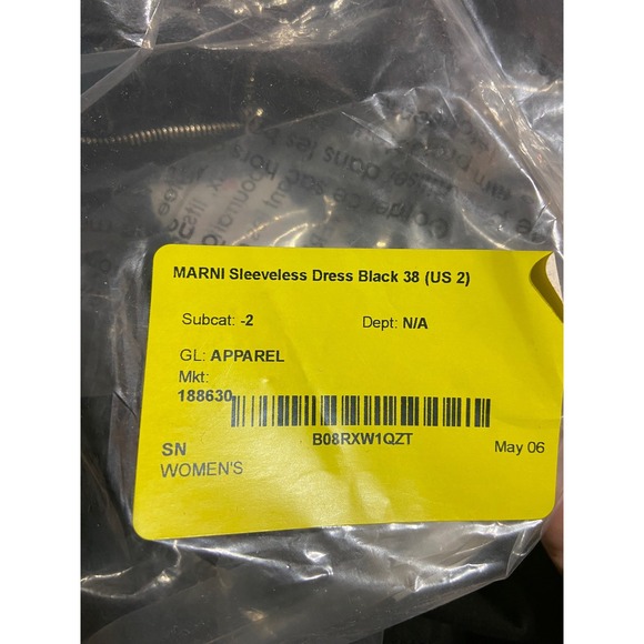 Marni Asymmetric‎ Tiered Wrap Denim Midi Dress with Paint Detail Size IT 38 US 2 - Picture 12 of 16